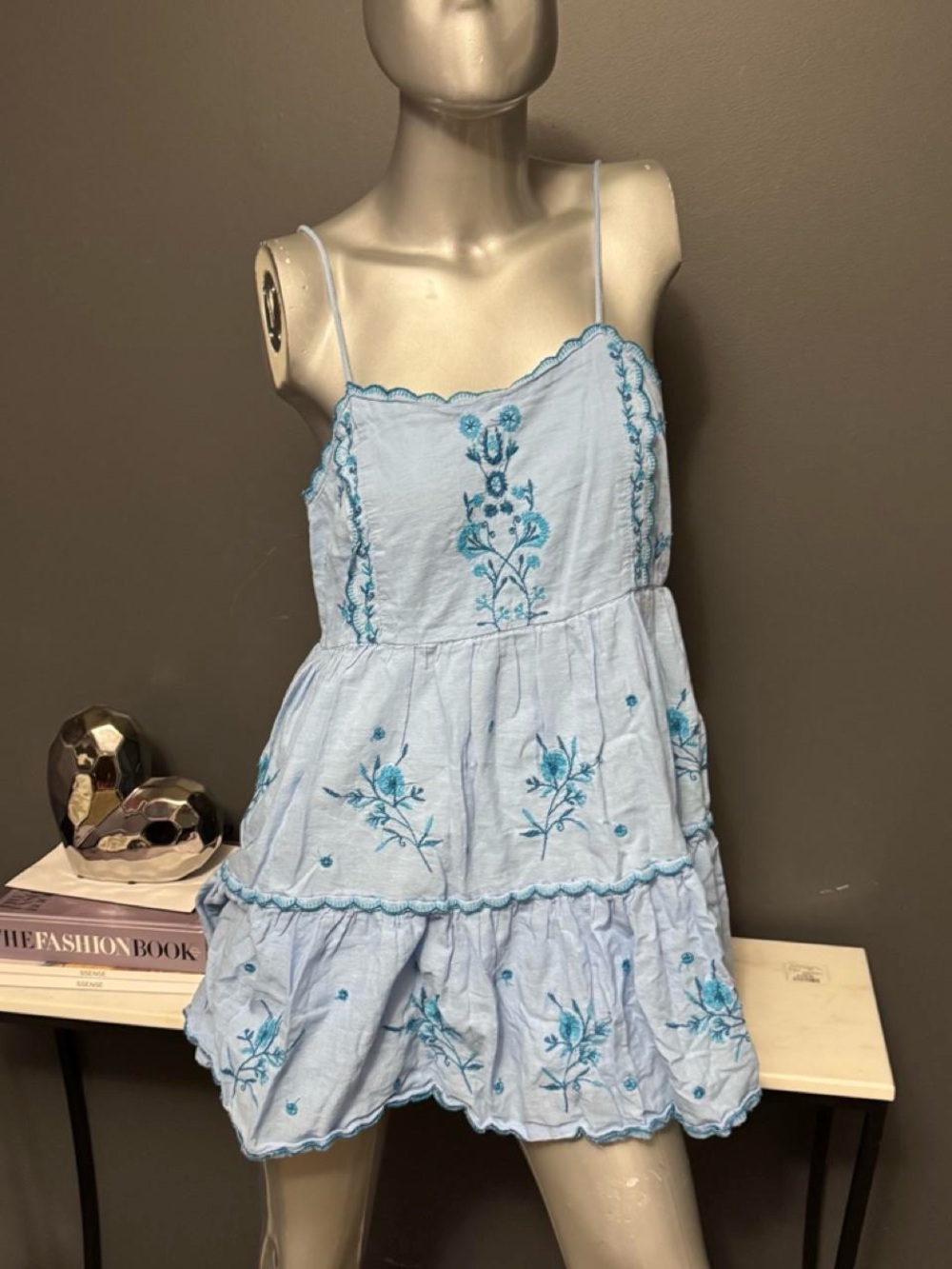 Urban Outfitters Blue Cottage Core Dress - Picture 3 of 4